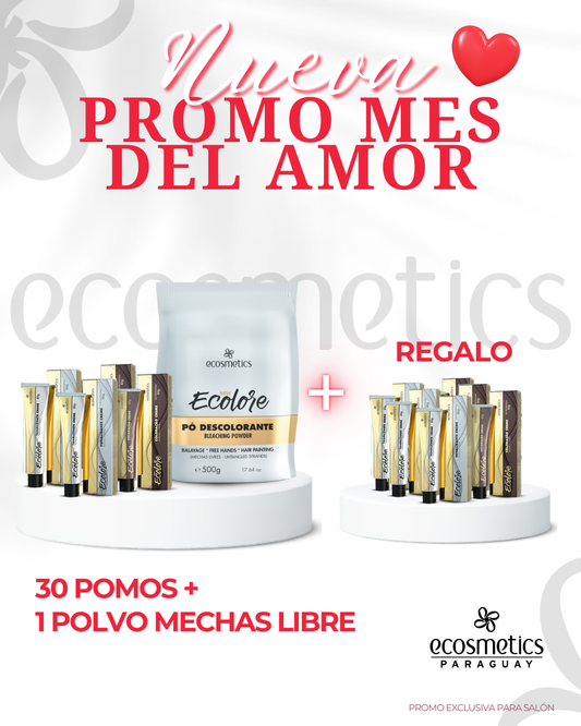 30 POMOS + 1 POLVO MECHAS LIBRE Regalo: 6 pomos